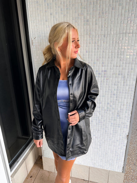 Kylie Of Course - Black Leather Jacket